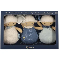 Kaloo 3 Sheep Doudou Soother Holders