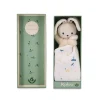 Kaloo Doudou Rabbit Carre Douceur White Delicate