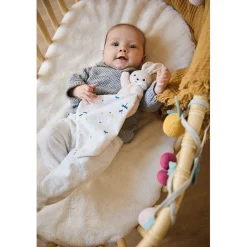 Kaloo Doudou Rabbit Carre Douceur White Delicate