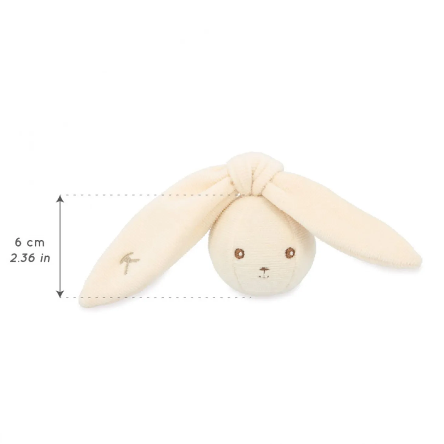 Kaloo Rabbit Rattle Ball Cream